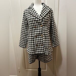 Tweed double breast coat with shorts